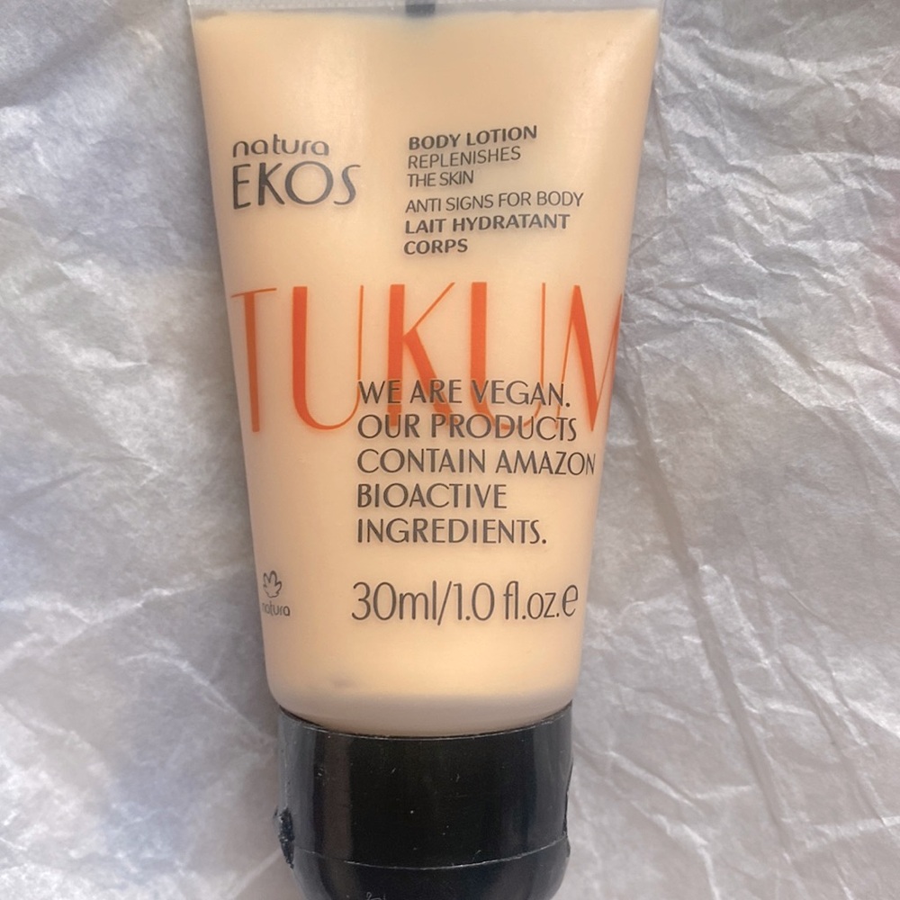🔥3/$30 NEW Natura Ekos Tukuma Body Lotion Deluxe Travel Size 1 Oz